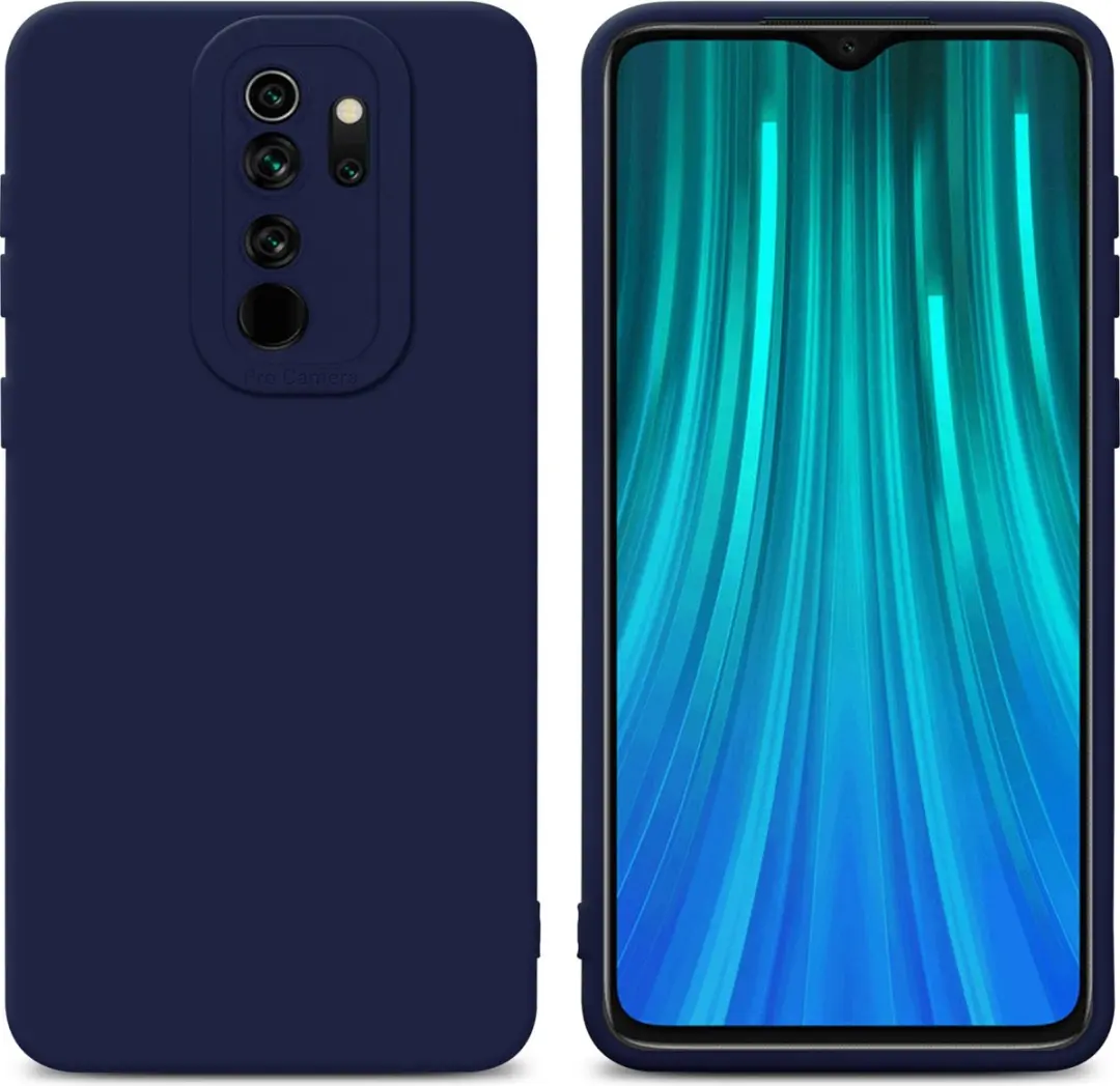 Cadorabo Hoesje geschikt voor Xiaomi RedMi NOTE 8 PRO in FLUID DONKER BLAUW