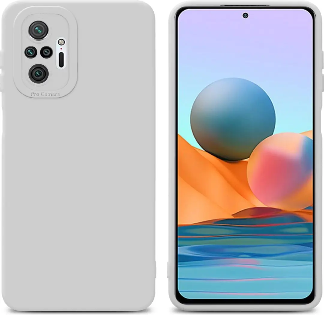 Cadorabo Hoesje geschikt voor Xiaomi RedMi NOTE 10 PRO in FLUID WIT