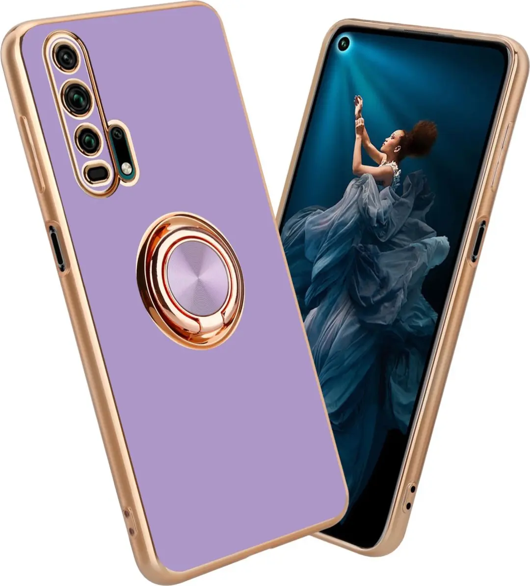 Cadorabo Hoesje geschikt voor Honor 20 PRO in Glossy Licht Paars