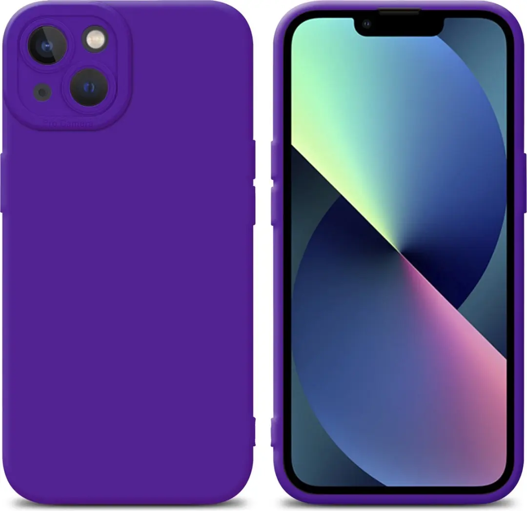 Cadorabo Hoesje geschikt voor Apple iPhone 14 in FLUID DONKER PAARS