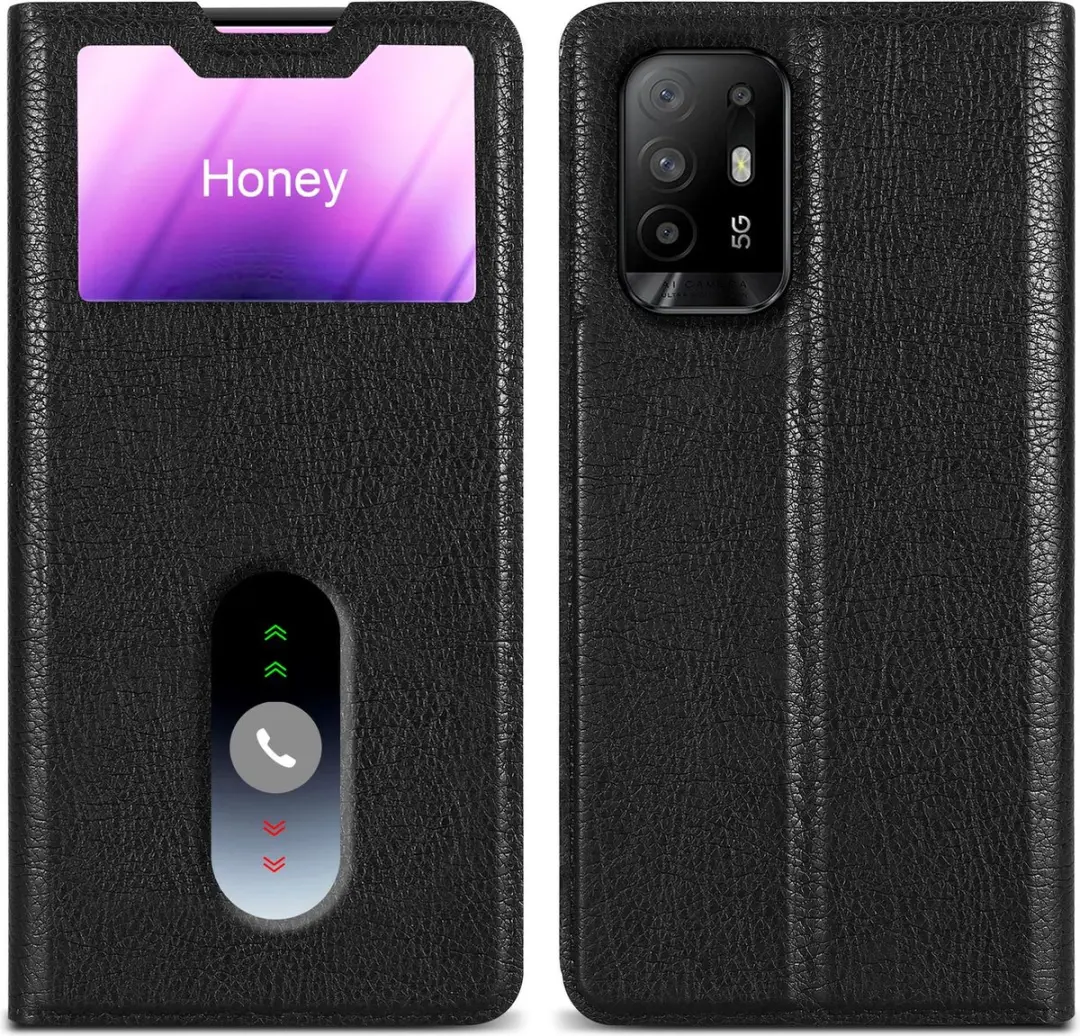 Cadorabo Hoesje geschikt voor Oppo A94 5G in KOMEET ZWART