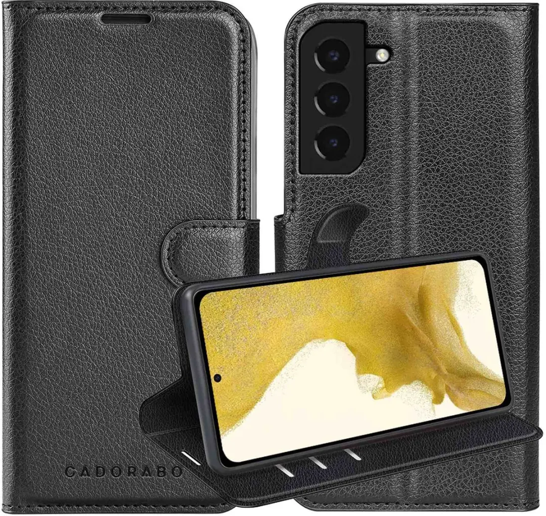 Cadorabo Hoesje geschikt voor Samsung Galaxy S22 PLUS in PHANTOM ZWART