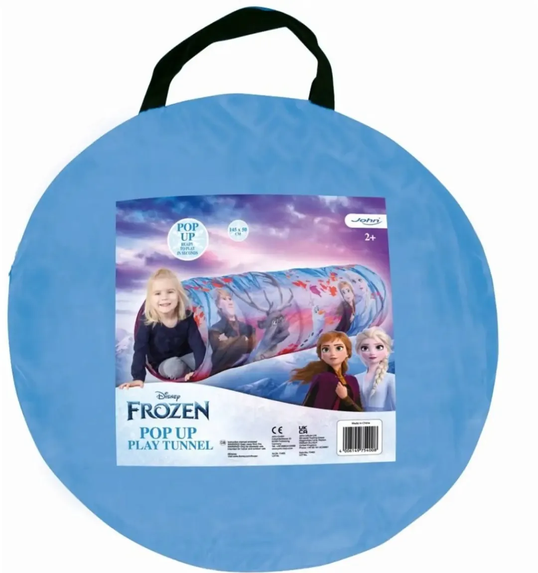 Disney Frozen Pop-up Speeltunnel Anna Elsa Sven - 60cm - Blauw