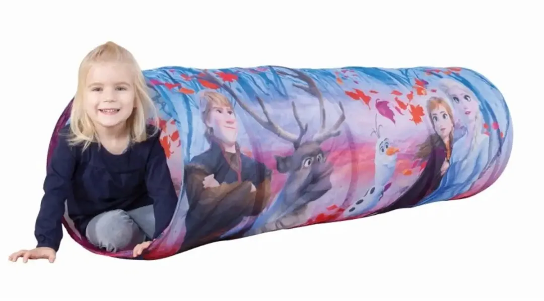 Disney Frozen Pop-up Speeltunnel Anna Elsa Sven - 60cm - Blauw