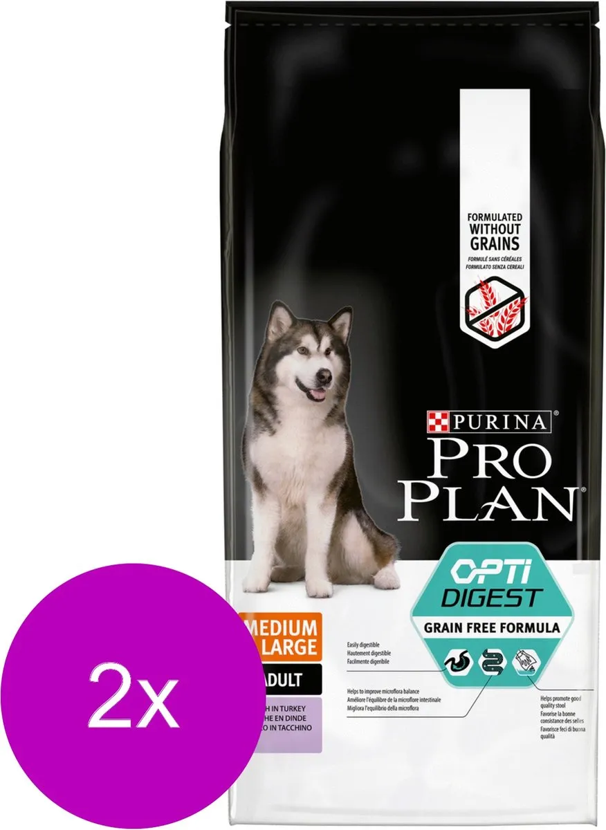 Pro Plan Dog Adult Medium & Large Sensitive Digestion Kalkoen