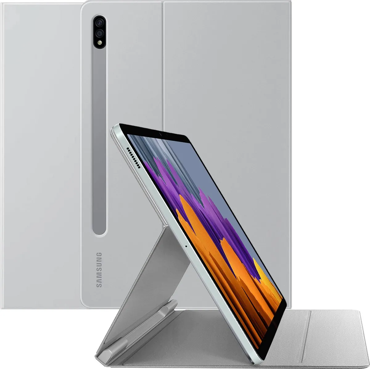 Samsung - Book Cover - Galaxy Tab S7 / S8 - 11 inch - Lichtgrijs