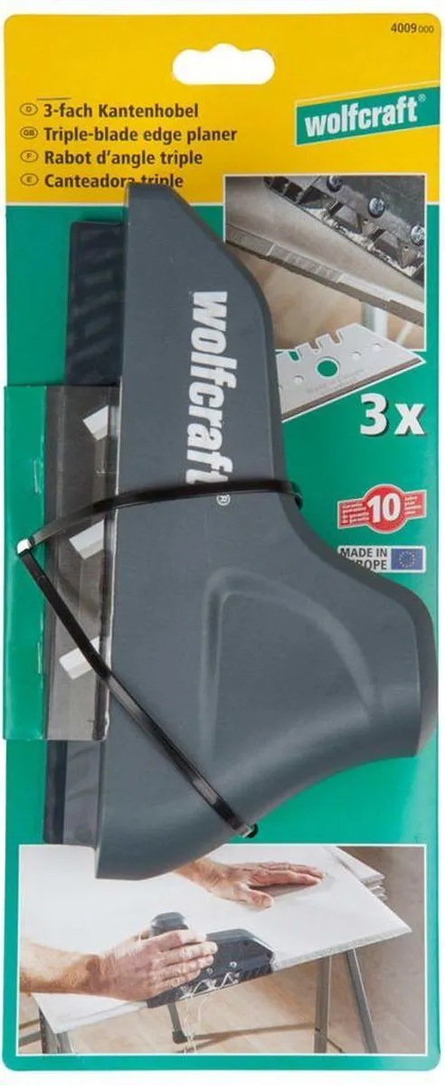 Wolfcraft Gipsschaaf 4009000 - 3 Mesjes - Kunststof