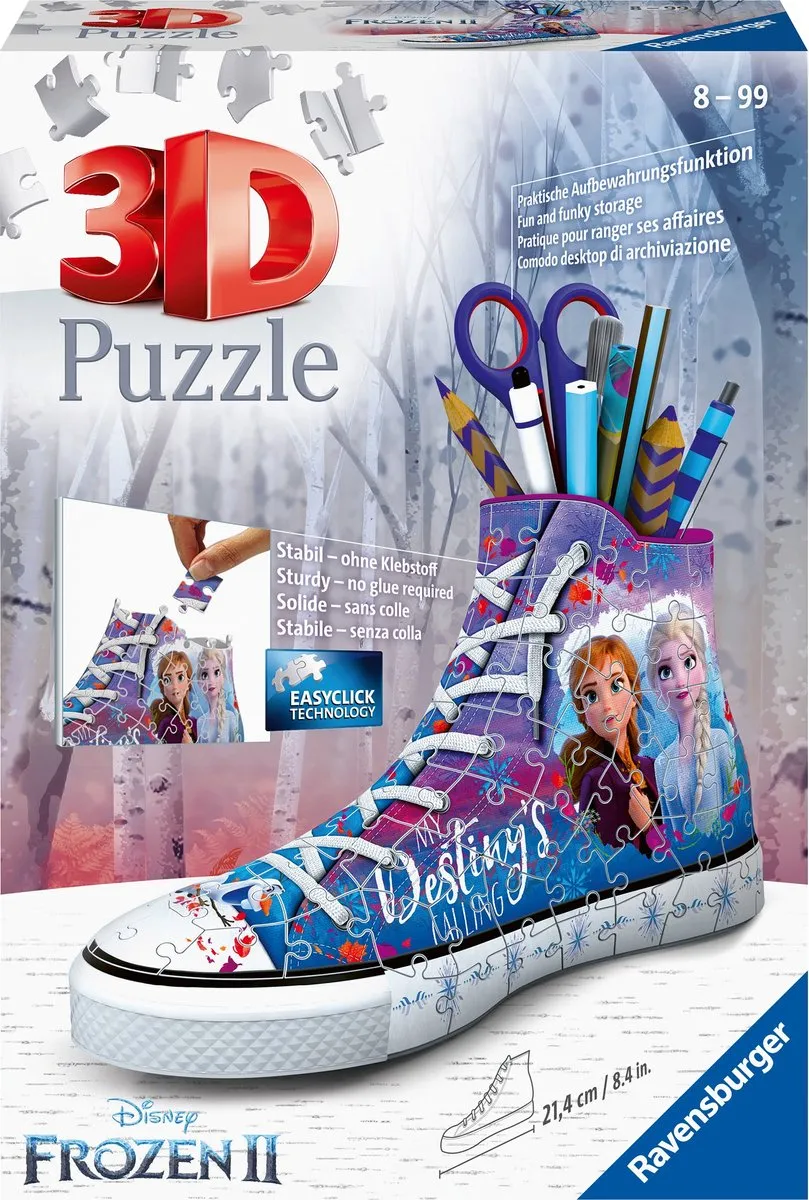 Ravensburger Disney Frozen 2 Sneaker 3D Puzzel 108 Stuks - afbeelding 2 van 6