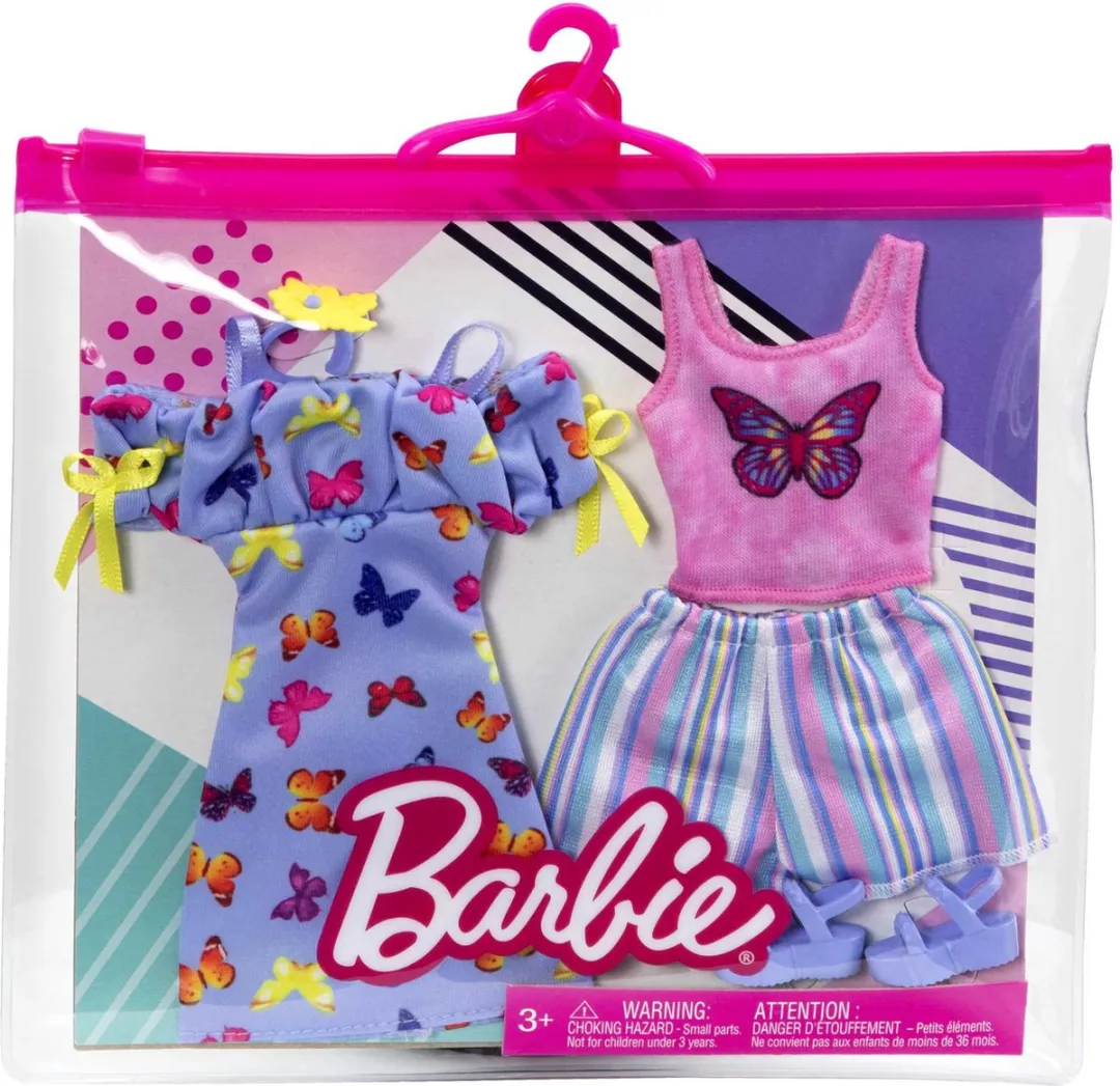 Barbie Poppenkleding Fashion Meisjes - 5-delig Multicolor