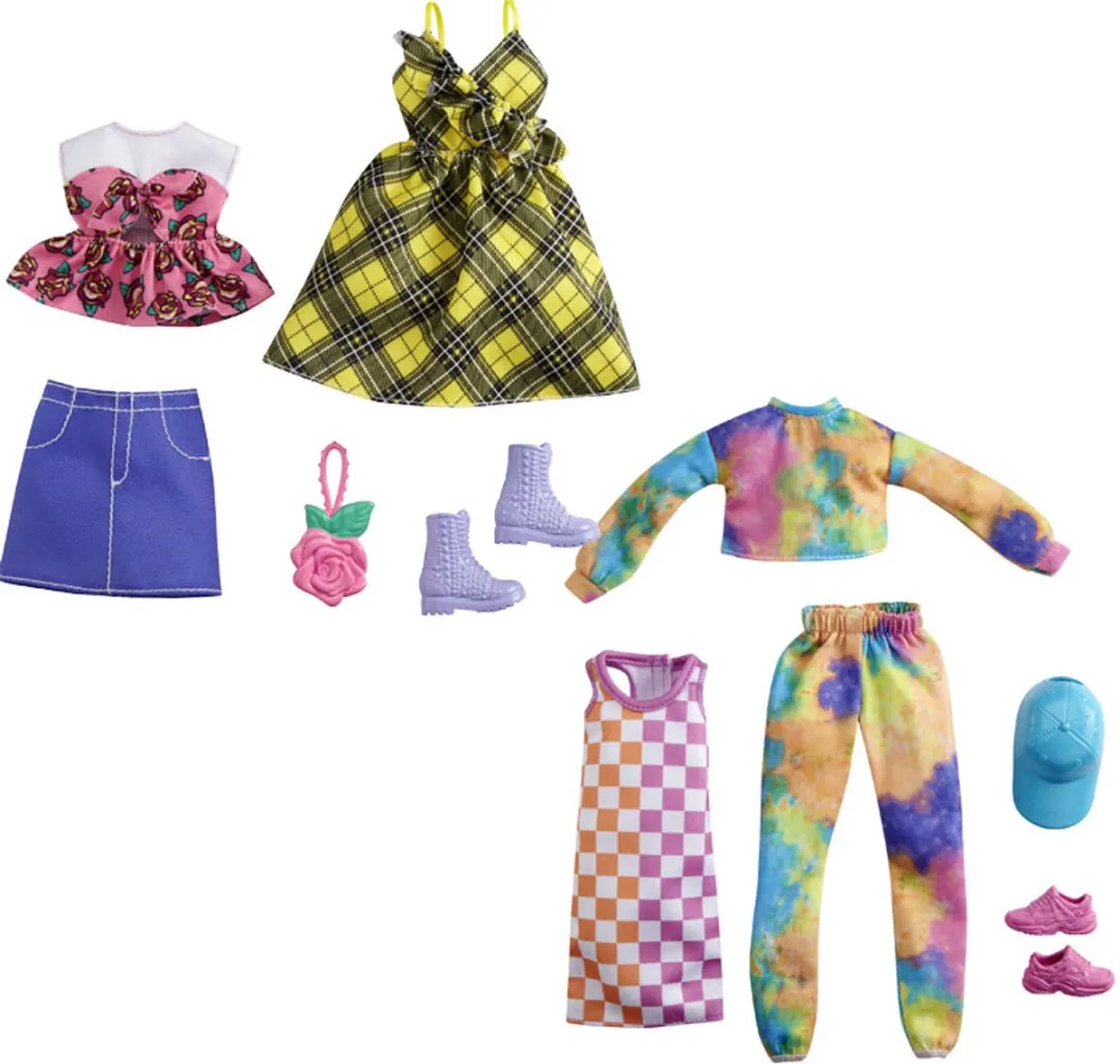 Barbie Poppenkleding Fashion Meisjes - 5-delig Multicolor