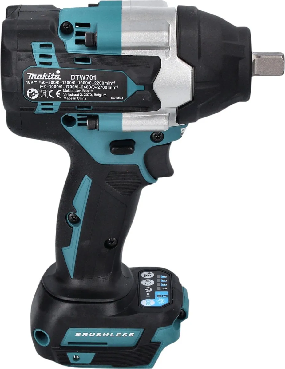 Makita DTW 701 Z Slagmoersleutel 18V 700Nm - Borstelloos - afbeelding 4 van 5