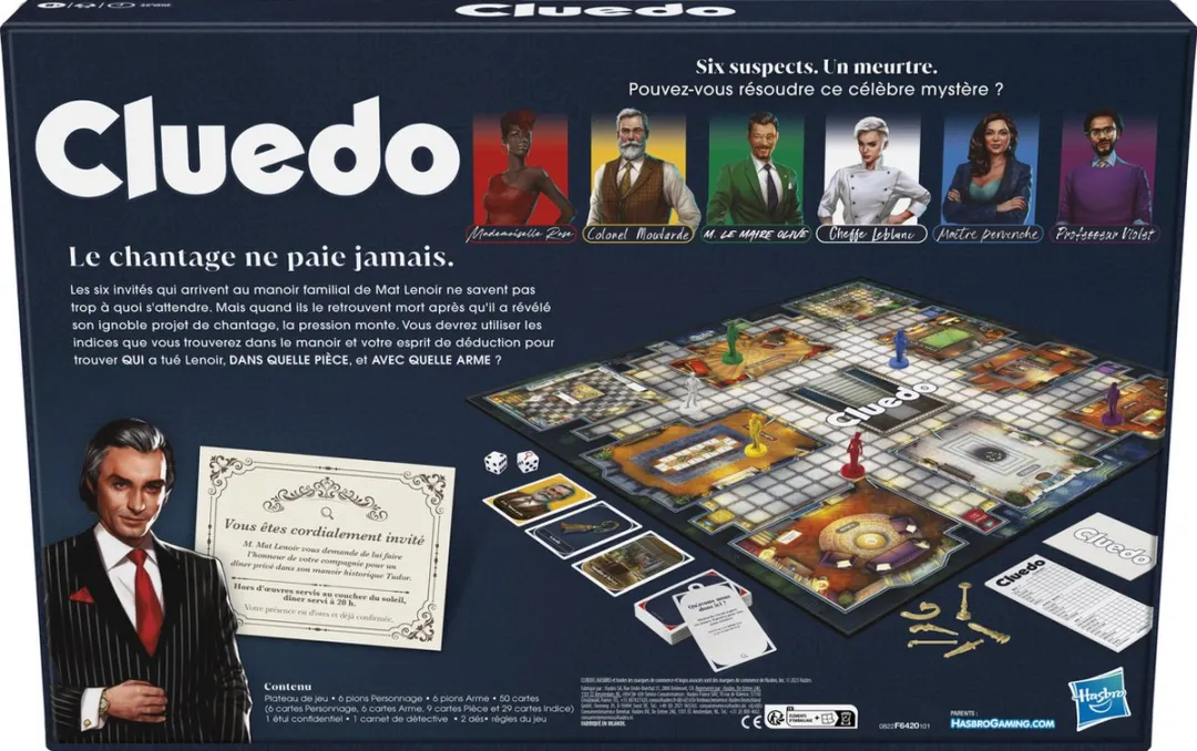 Hasbro Cluedo Refresh F6420100 Bordspel - 2-6 Spelers