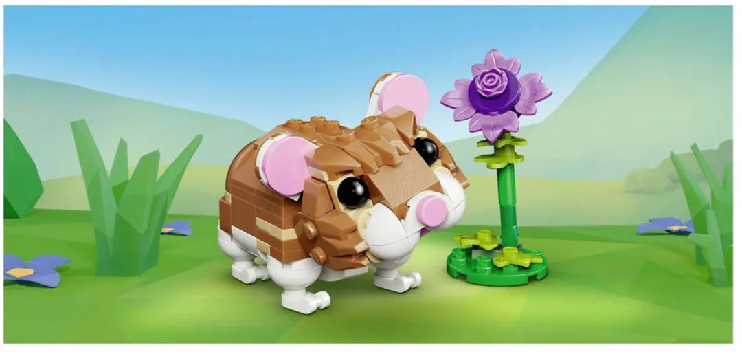 LEGO Creator 3-in-1 Hamster met Bloem 31376