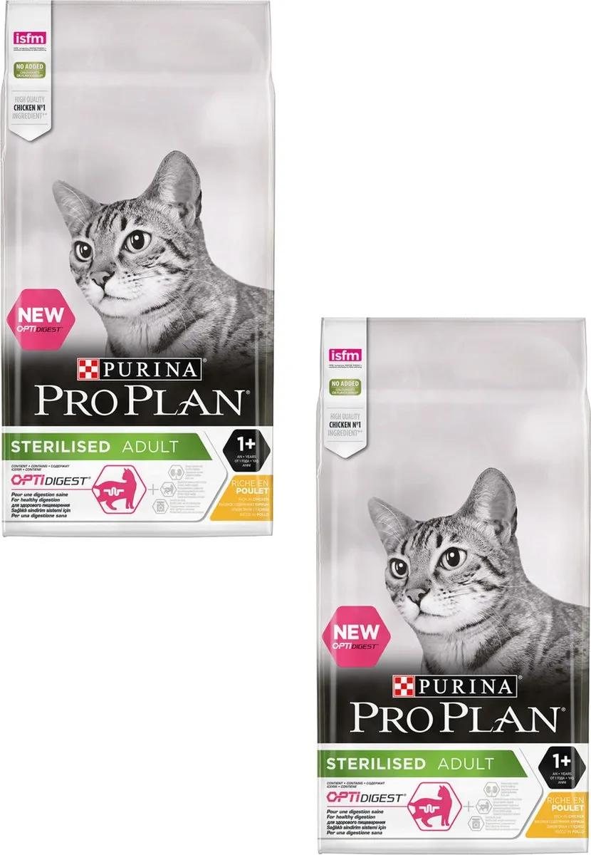 Pro Plan Cat Sterilised Kip 2x10kg
