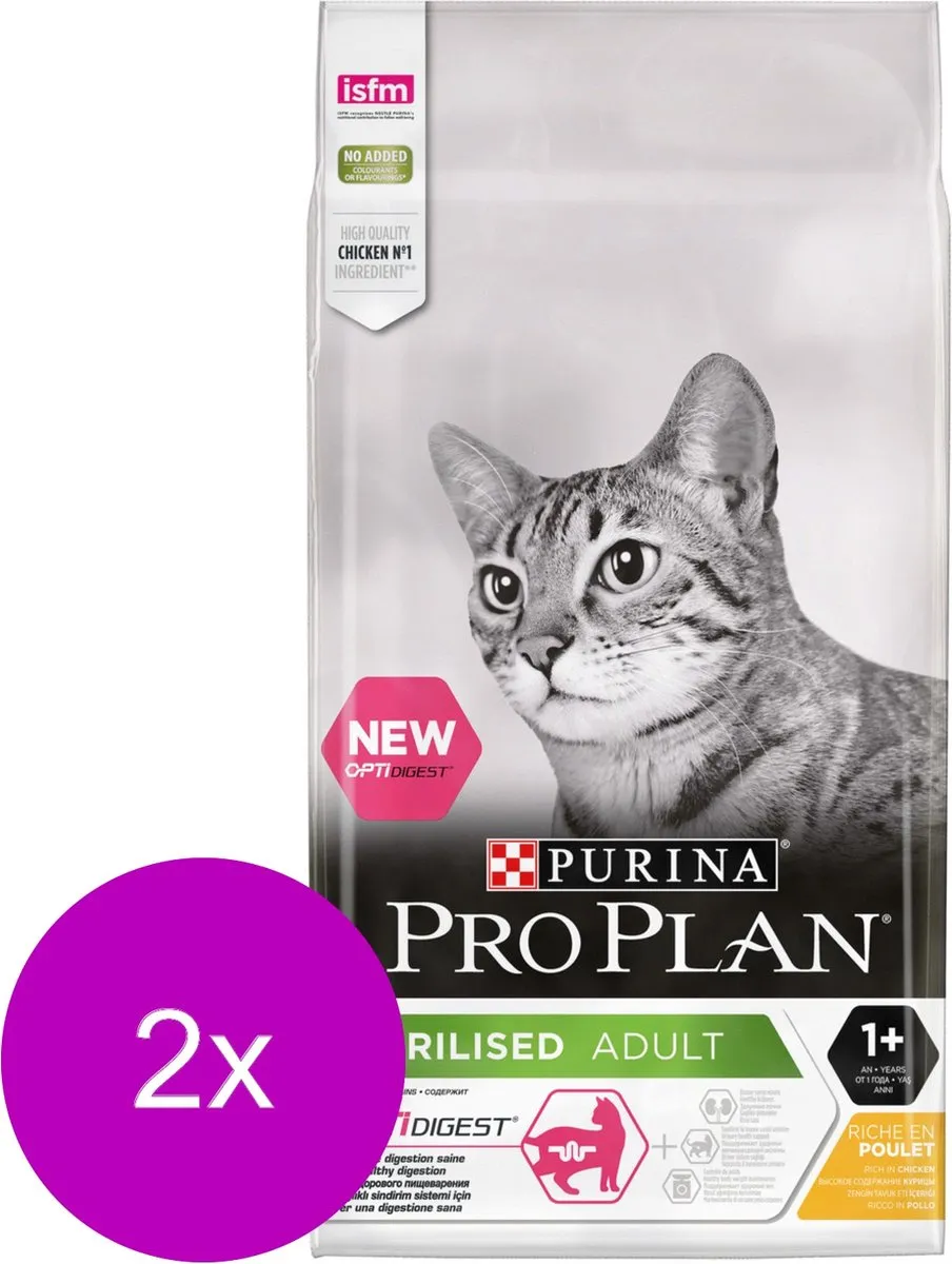 Pro Plan Cat Sterilised Kip 2x10kg