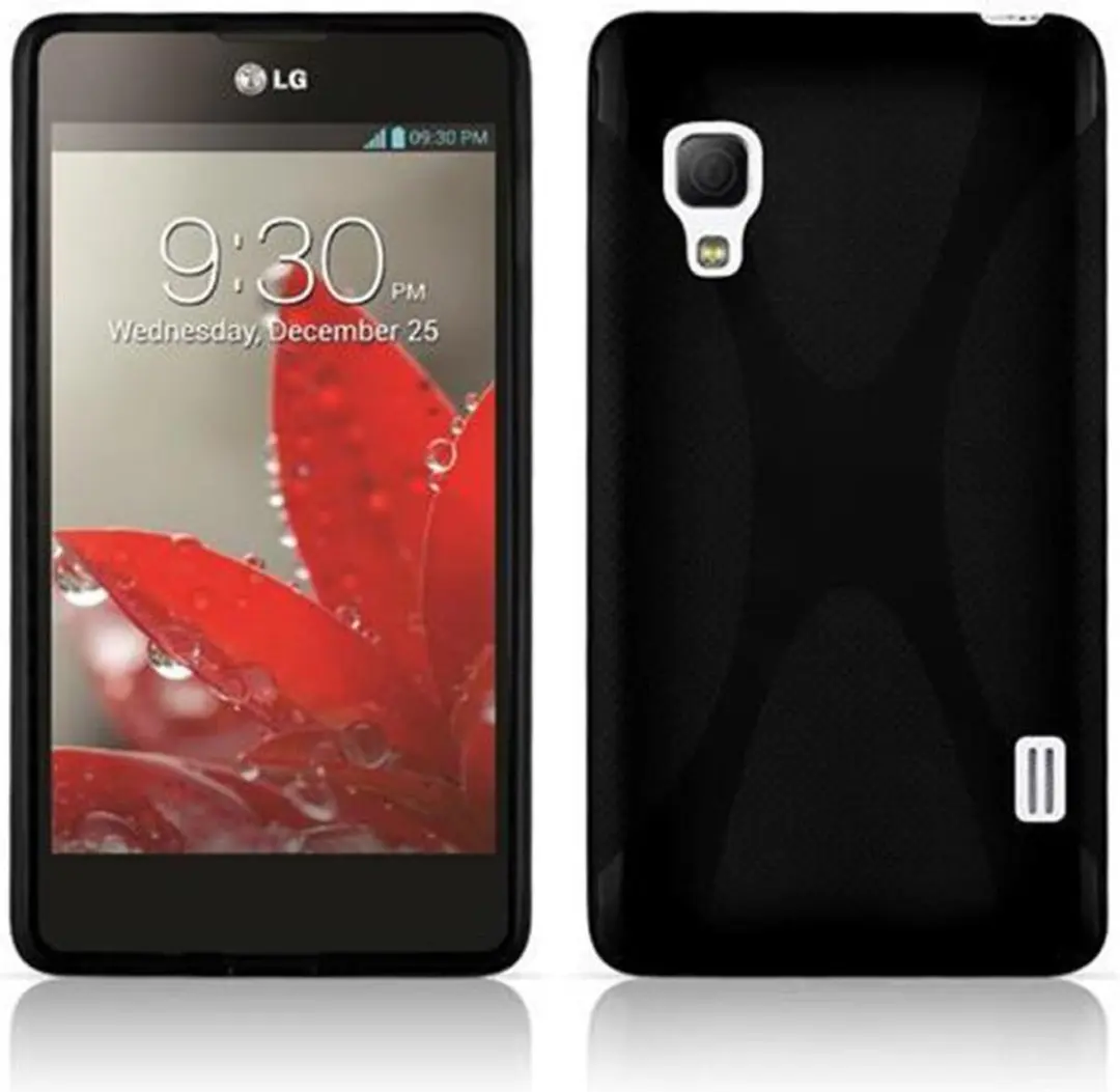 Cadorabo Hoesje geschikt voor LG L5 II (2. SIM) in ZWARTE OXIDE