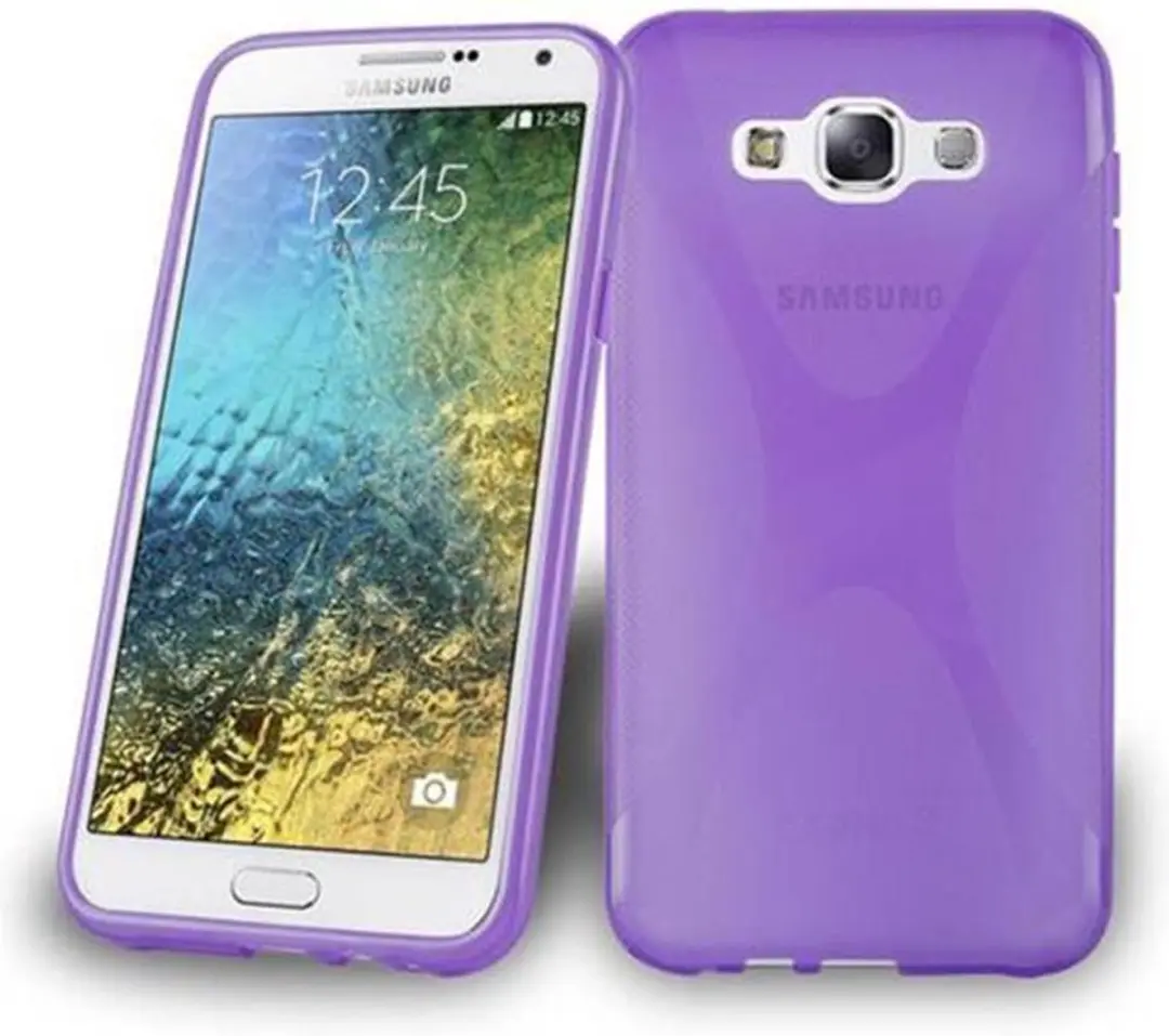 Cadorabo Hoesje geschikt voor Samsung Galaxy E7 in LILA VIOLET