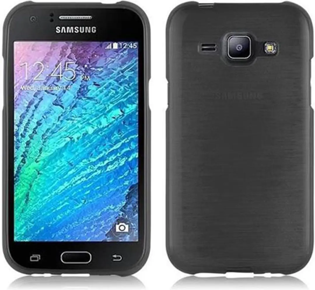 Cadorabo Hoesje geschikt voor Samsung Galaxy J1 2015 in ZWART