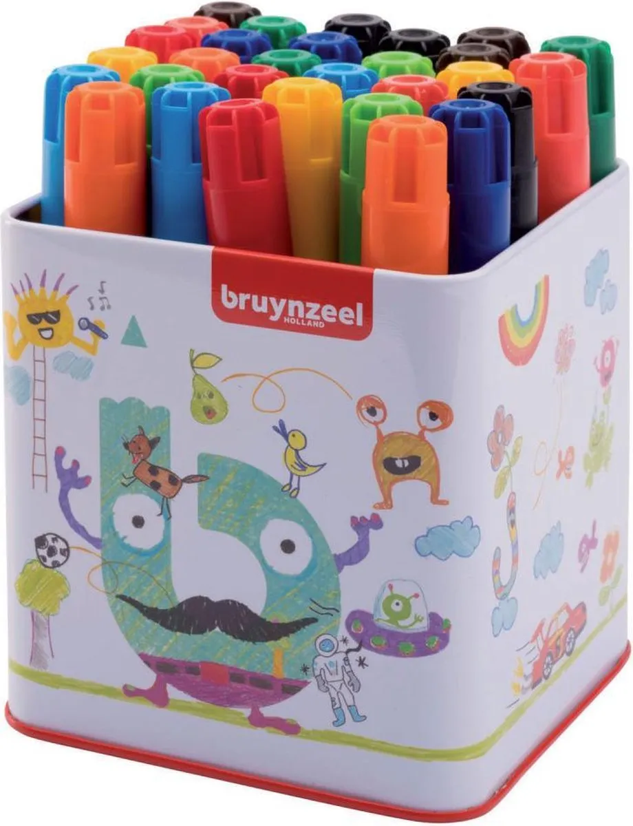 Bruynzeel Extra Dik Viltstiften 30 Stuks