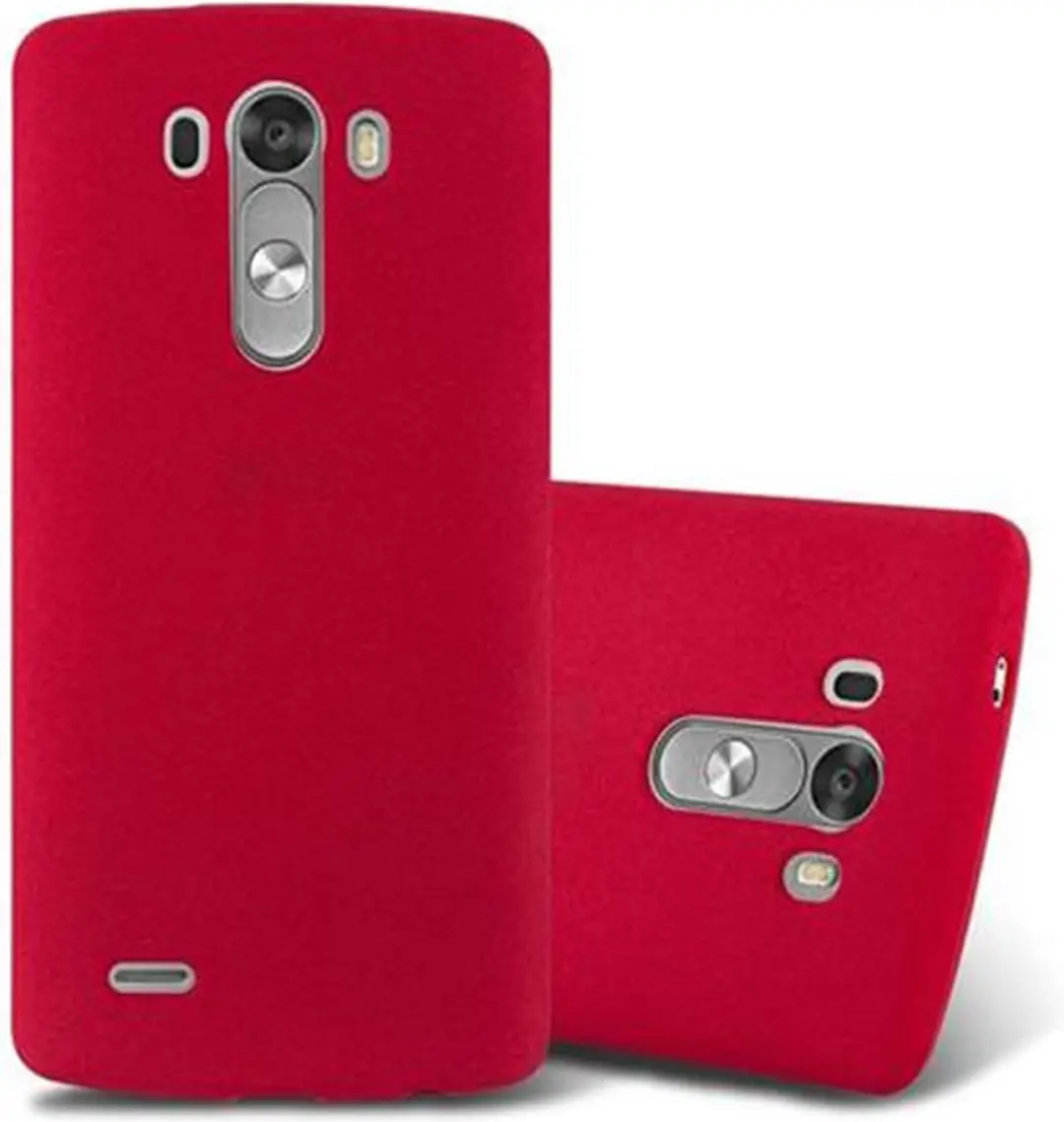 Cadorabo Hoesje geschikt voor LG G3 in FROST ROOD