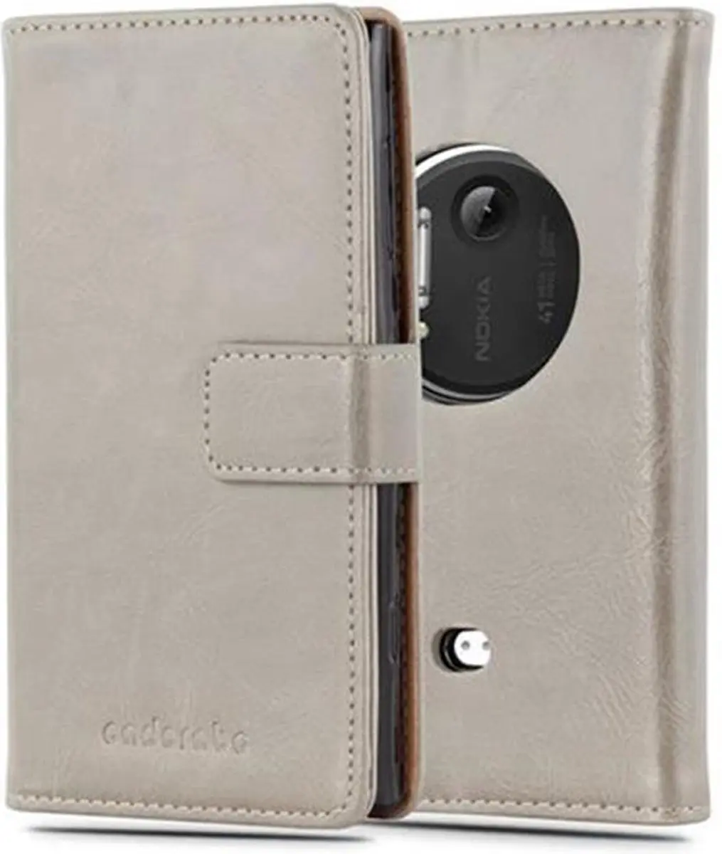Cadorabo Hoesje geschikt voor Nokia Lumia 1020 in CAPPUCCINO BRUIN