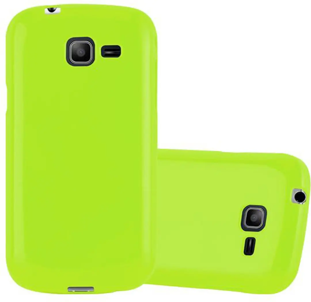 Cadorabo Hoesje geschikt voor Samsung Galaxy TREND LITE in JELLY GROEN