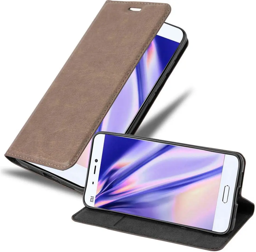Cadorabo Hoesje geschikt voor Xiaomi Mi 5 in KOFFIE BRUIN