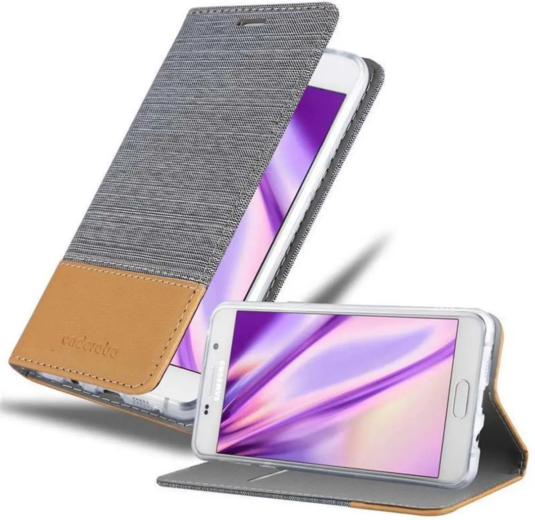 Cadorabo Hoesje geschikt voor Samsung Galaxy A7 2016 in LICHTGRIJS BRUIN