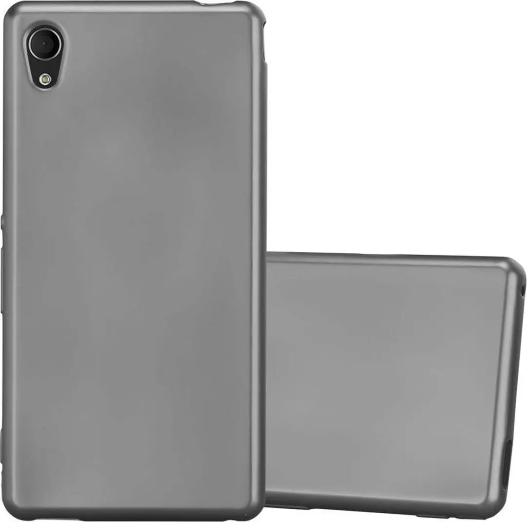 Cadorabo Hoesje geschikt voor Sony Xperia M4 AQUA in METALLIC GRIJS