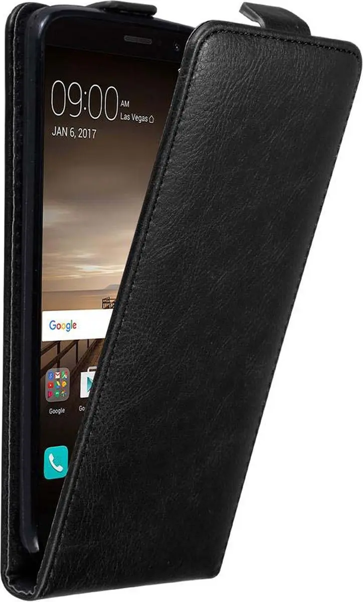 Cadorabo Hoesje geschikt voor Huawei MATE 9 in ZWARTE NACHT