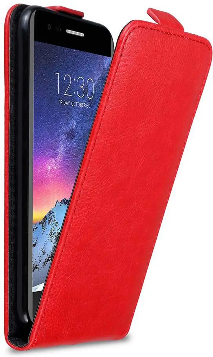 Cadorabo Hoesje geschikt voor LG K8 2017 in APPEL ROOD - Beschermhoes in flip design Case Cover met magnetische sluiting