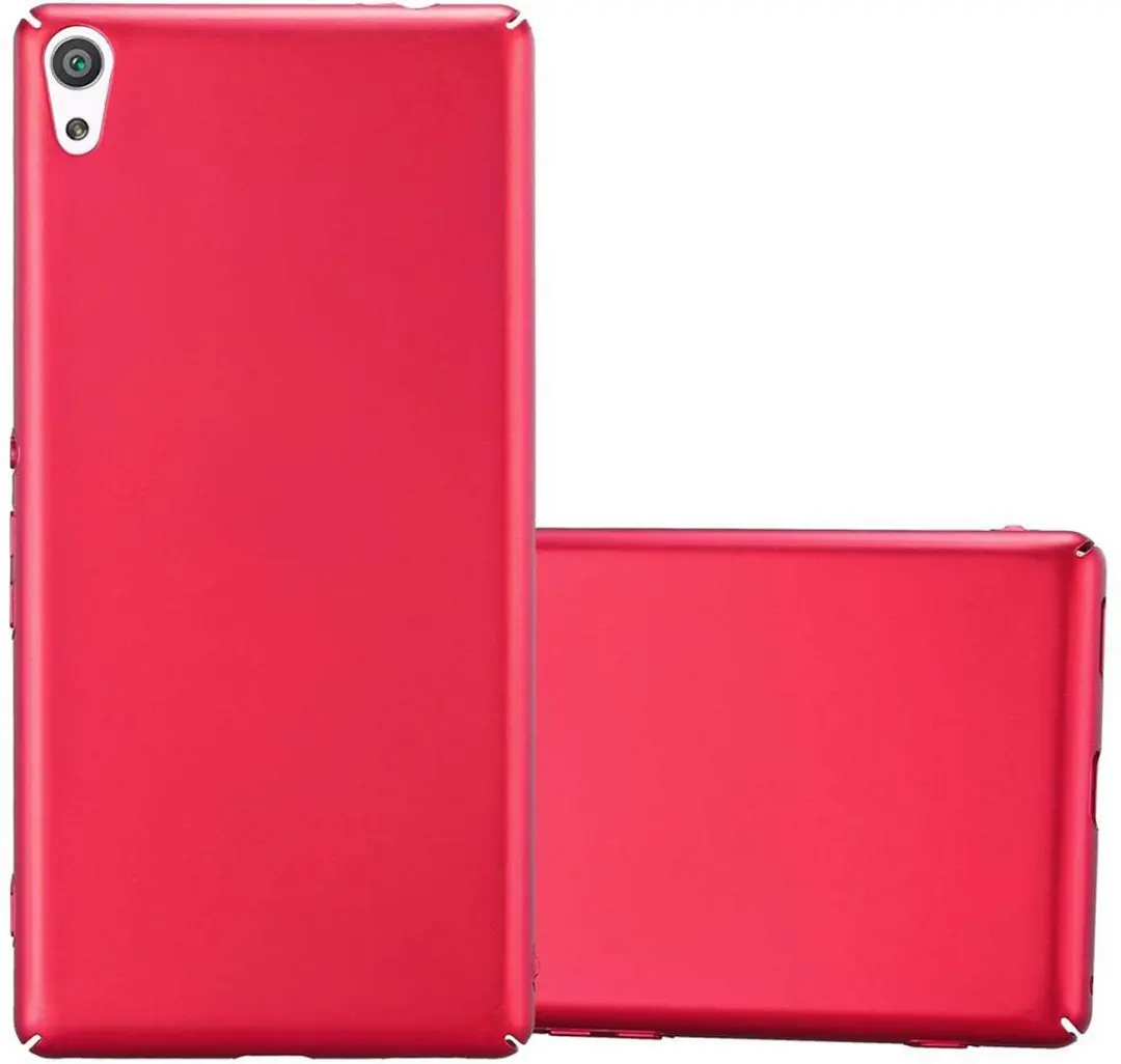 Cadorabo Hoesje geschikt voor Sony Xperia XA ULTRA in METAAL ROOD