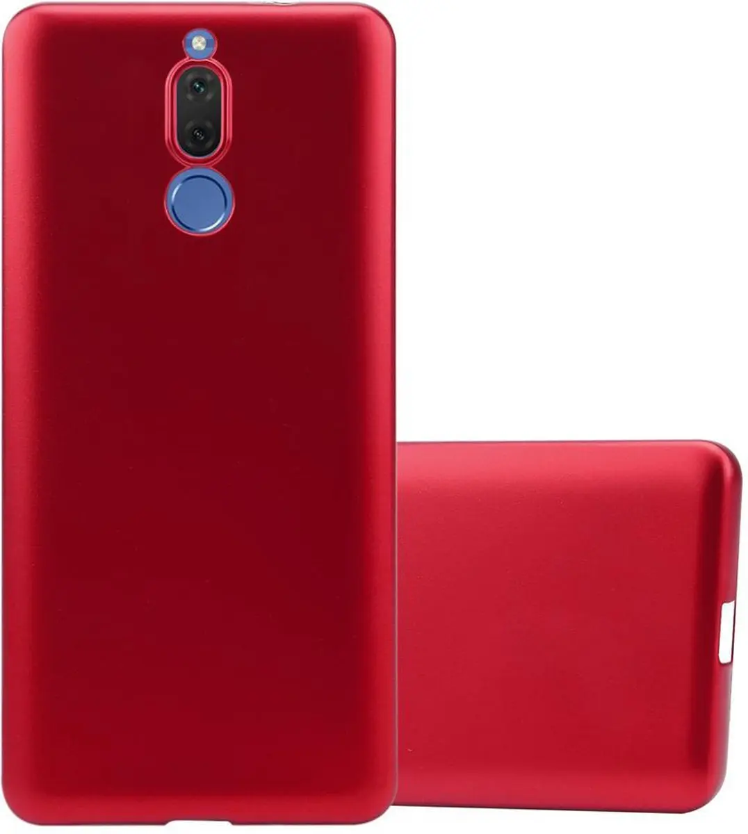 Cadorabo Hoesje geschikt voor Huawei MATE 10 LITE in METALLIC ROOD