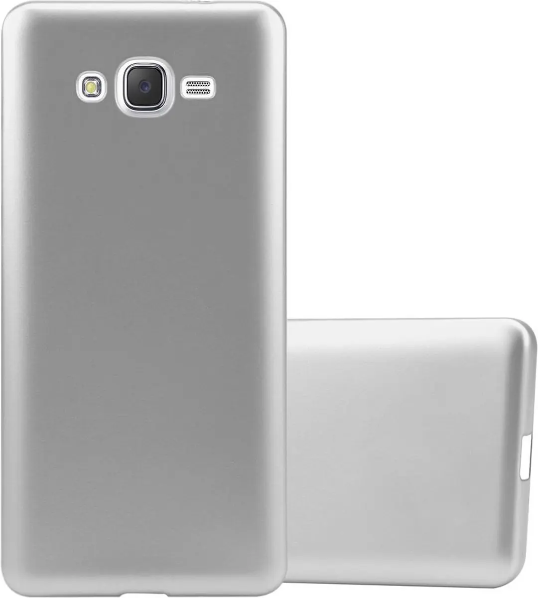 Cadorabo Hoesje geschikt voor Samsung Galaxy J7 2015 in METALLIC ZILVER