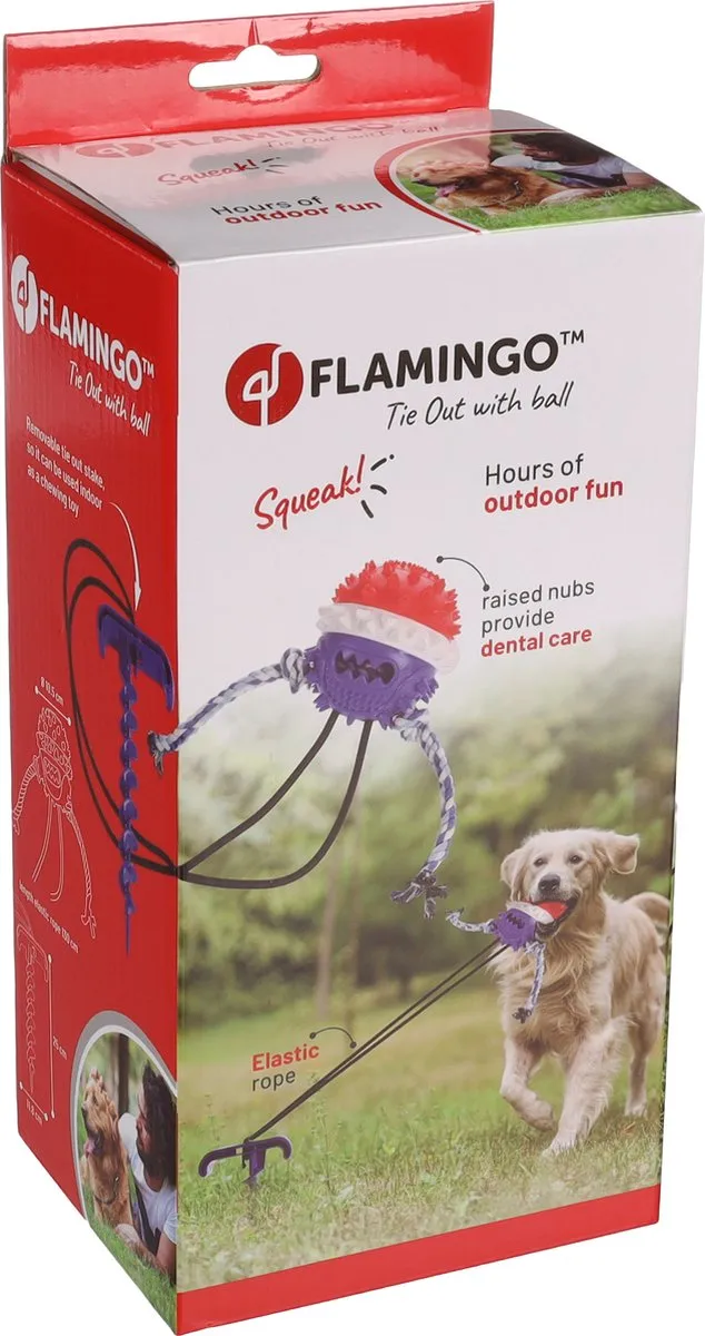 Flamingo Bal met Grondpin Gazo Blauw