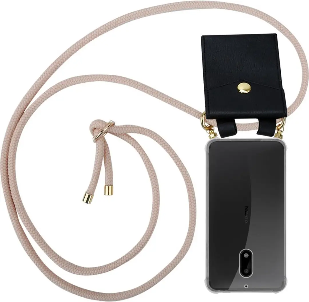 Cadorabo Hoesje geschikt voor Nokia 6 2017 in PEARLY ROSE GOUD