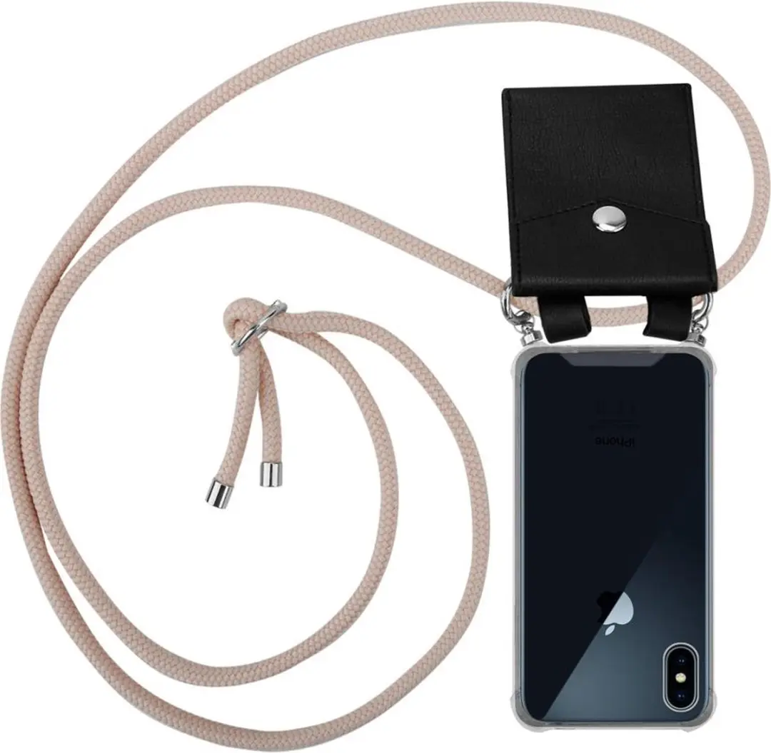 Cadorabo Hoesje geschikt voor Apple iPhone X / XS in PEARLY ROSE GOUD