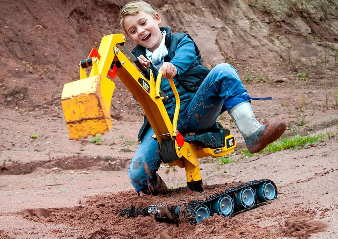 Rolly Toys Rollydigger XL Graafmachine Cat 96cm - Geel