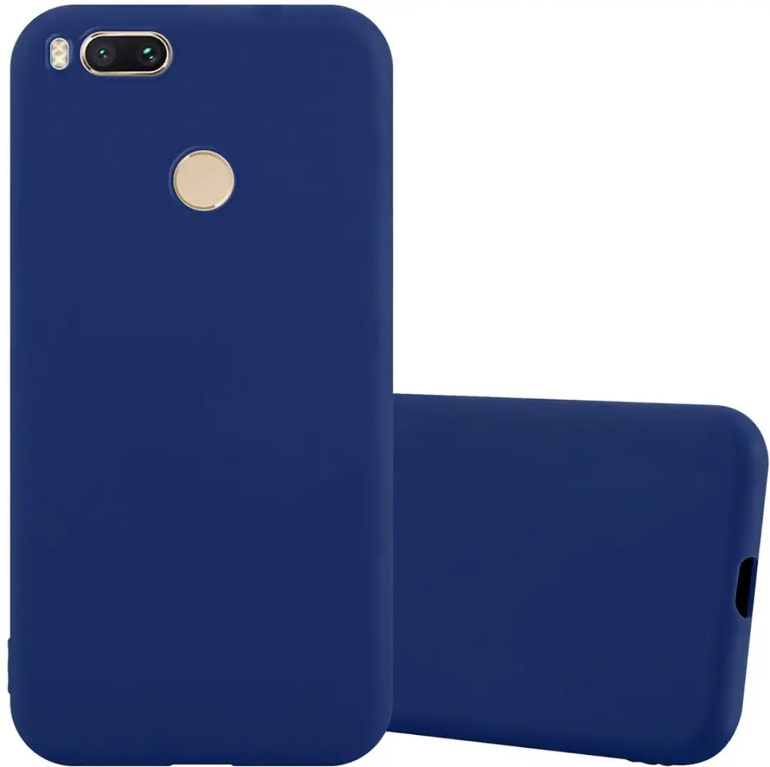 Cadorabo Hoesje geschikt voor Xiaomi Mi A1 / Mi 5X in CANDY DONKER BLAUW