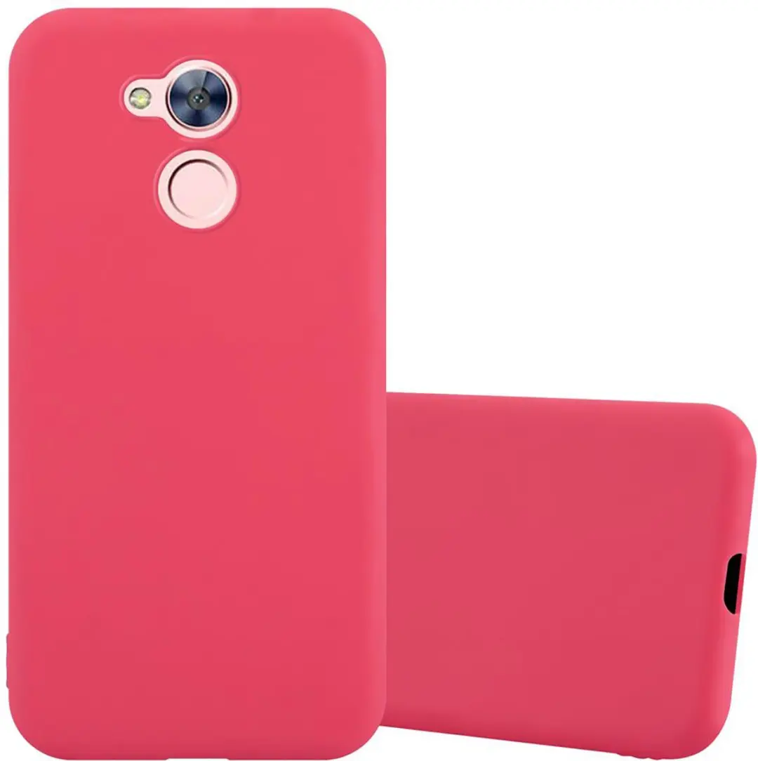 Cadorabo Hoesje geschikt voor Honor 6A PRO / 5C PRO in CANDY ROOD