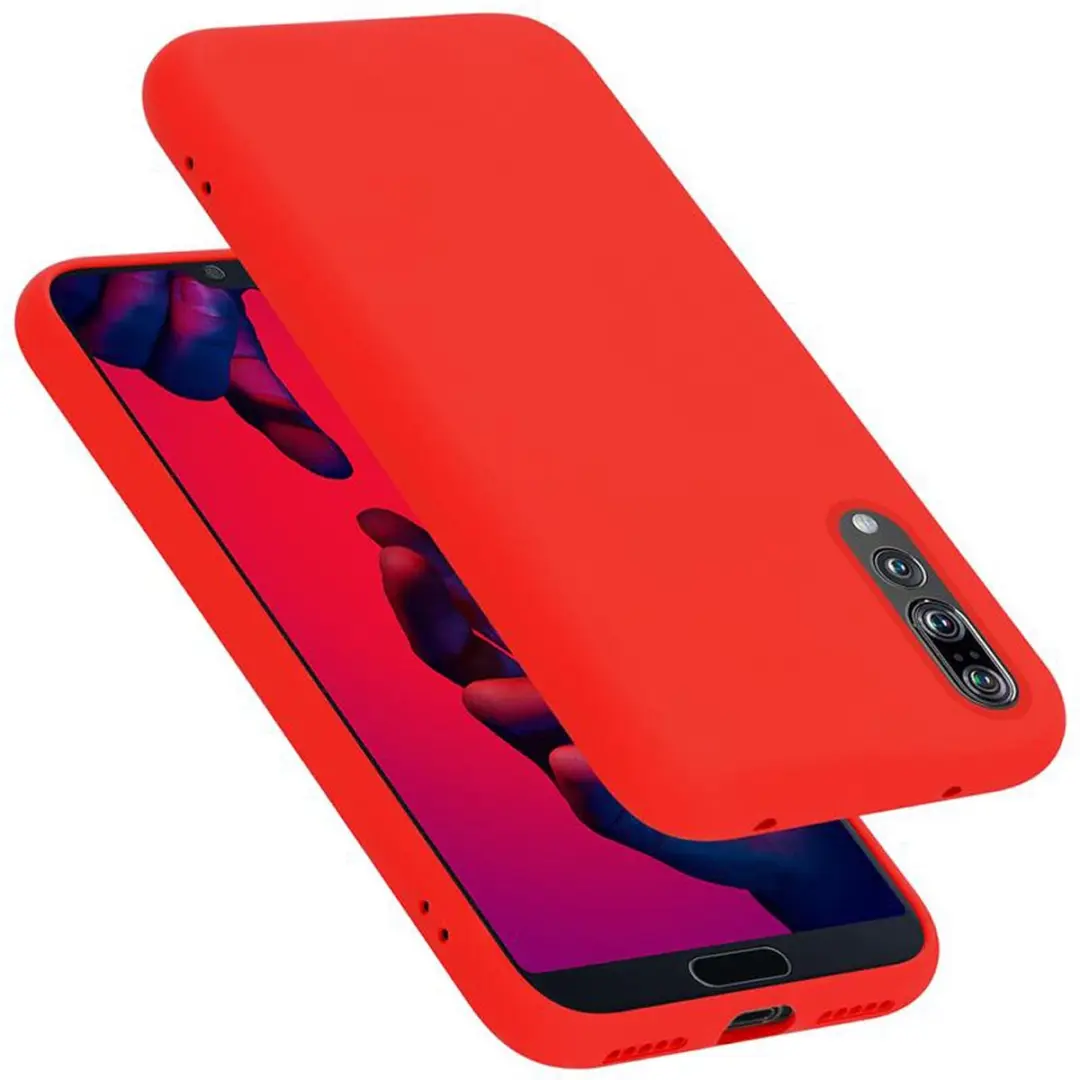 Cadorabo Hoesje geschikt voor Huawei P20 PRO / P20 PLUS in LIQUID ROOD