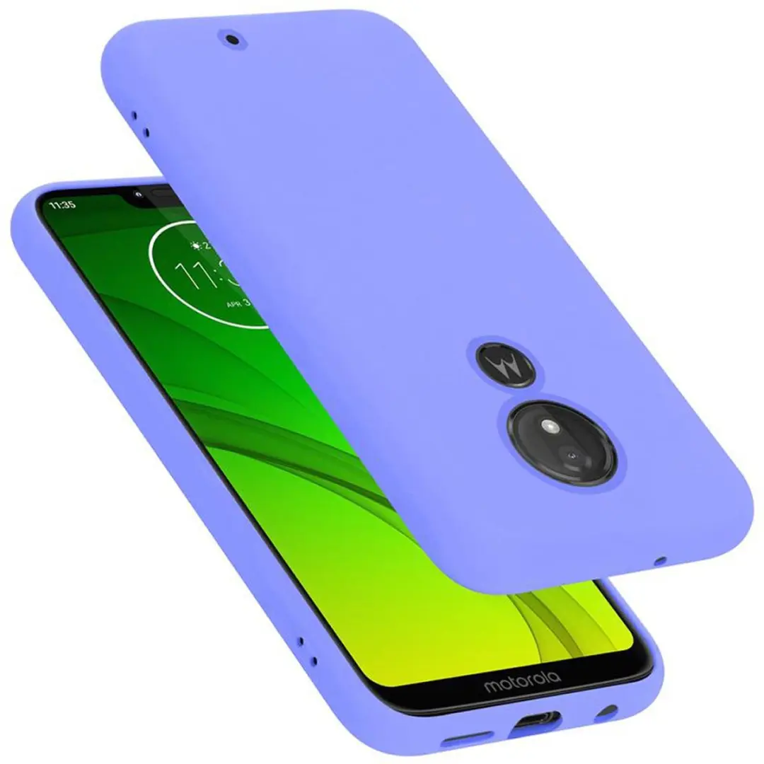 Cadorabo Hoesje geschikt voor Motorola MOTO G7 POWER in LIQUID LICHT PAARS