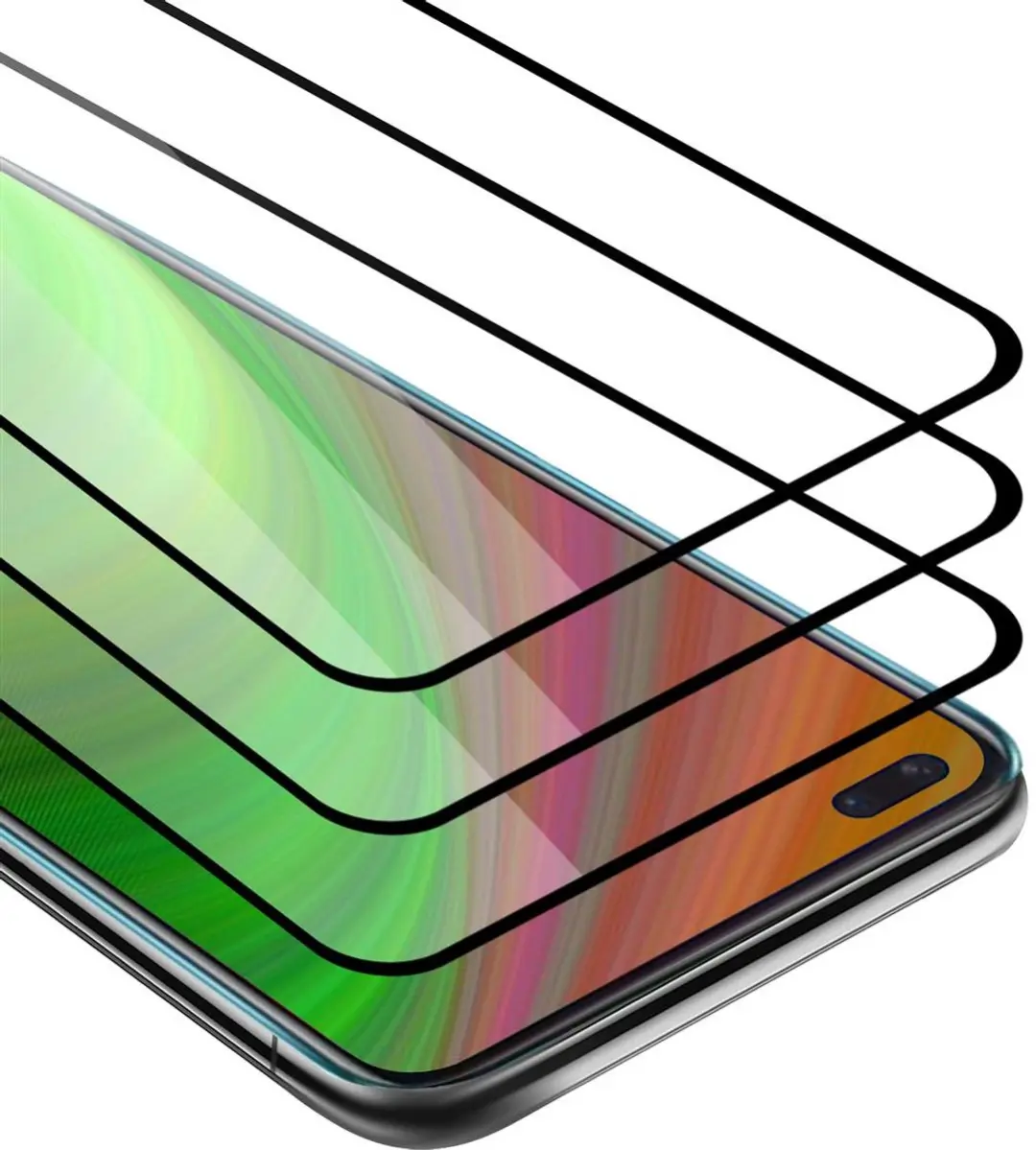 Cadorabo 3x Screenprotector geschikt voor OnePlus Nord Volledig scherm pantserfo