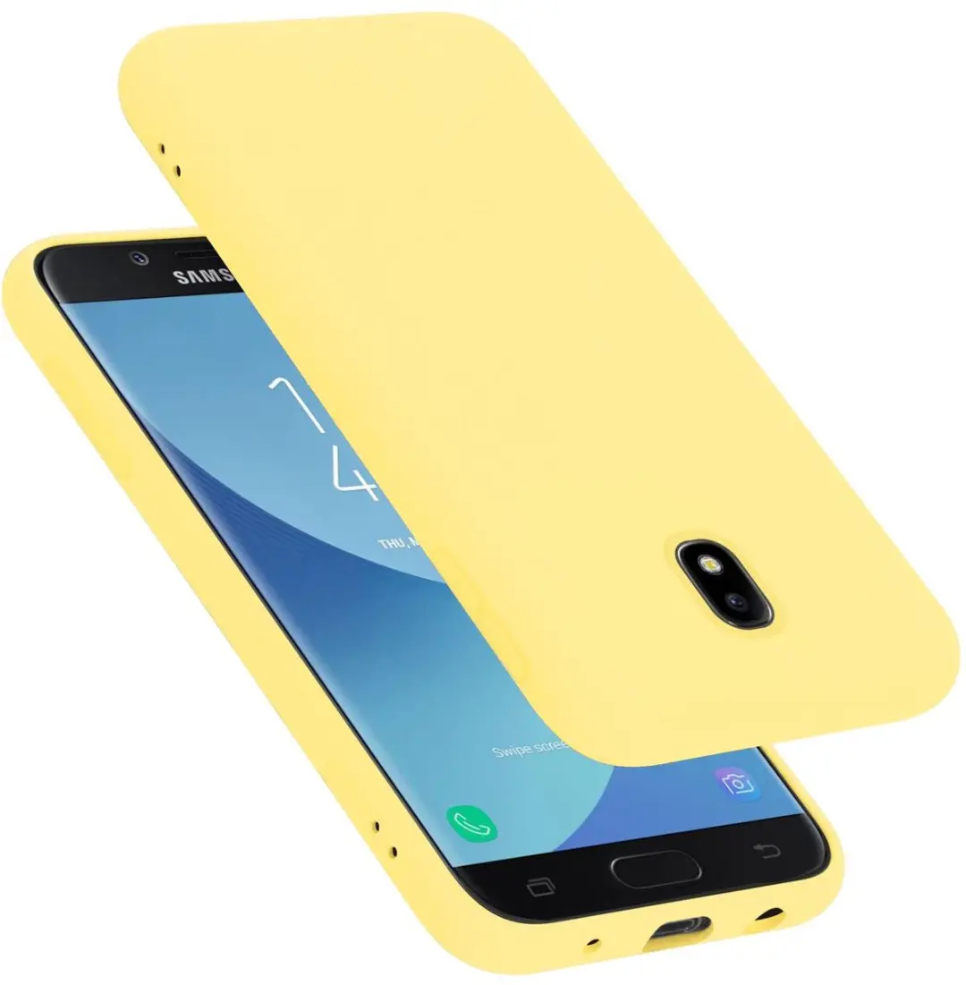 Cadorabo Hoesje geschikt voor Samsung Galaxy J5 2017 in LIQUID GEEL