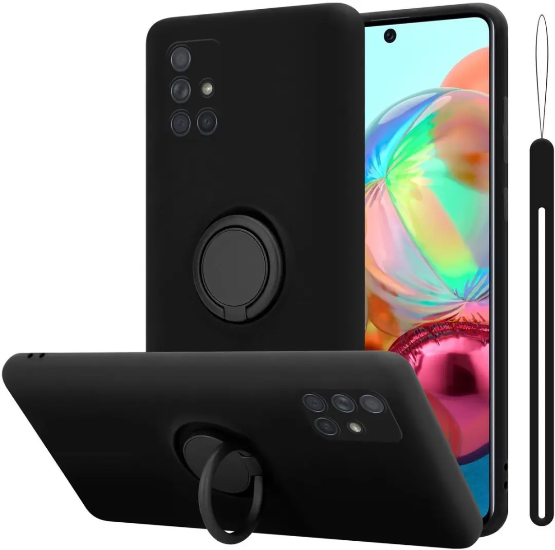 Cadorabo Hoesje geschikt voor Samsung Galaxy A51 4G / M40s in LIQUID ZWART
