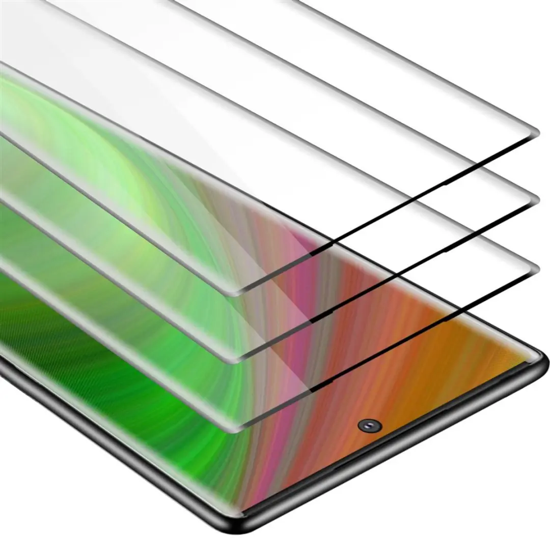 Cadorabo 3x Screenprotector geschikt voor Samsung Galaxy NOTE 10 PLUS Volledig s