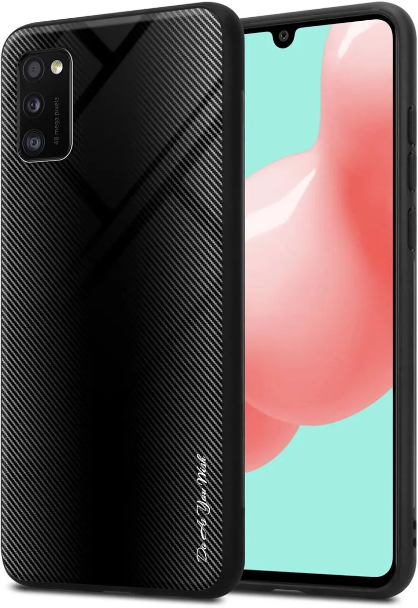 Cadorabo Hoesje geschikt voor Samsung Galaxy A41 in OPAAL ZWART