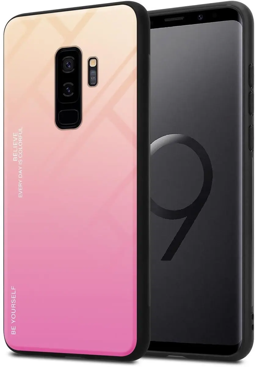Cadorabo Hoesje geschikt voor Samsung Galaxy S9 PLUS in GEEL