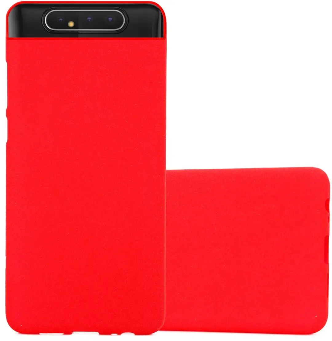 Cadorabo Hoesje geschikt voor Samsung Galaxy A80 / A90 4G in FROST ROOD