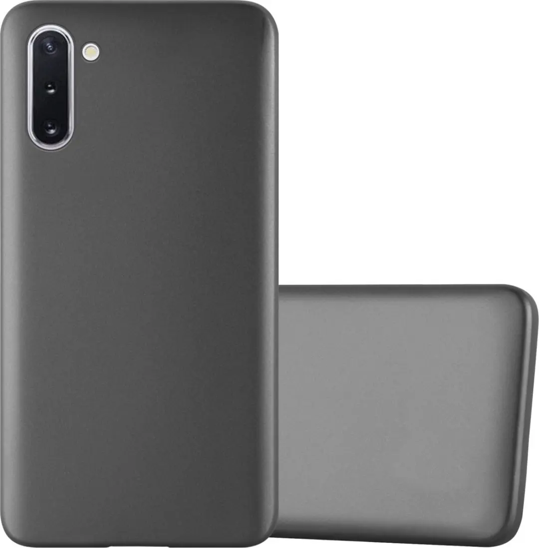 Cadorabo Hoesje geschikt voor Samsung Galaxy NOTE 10 in METALLIC GRIJS